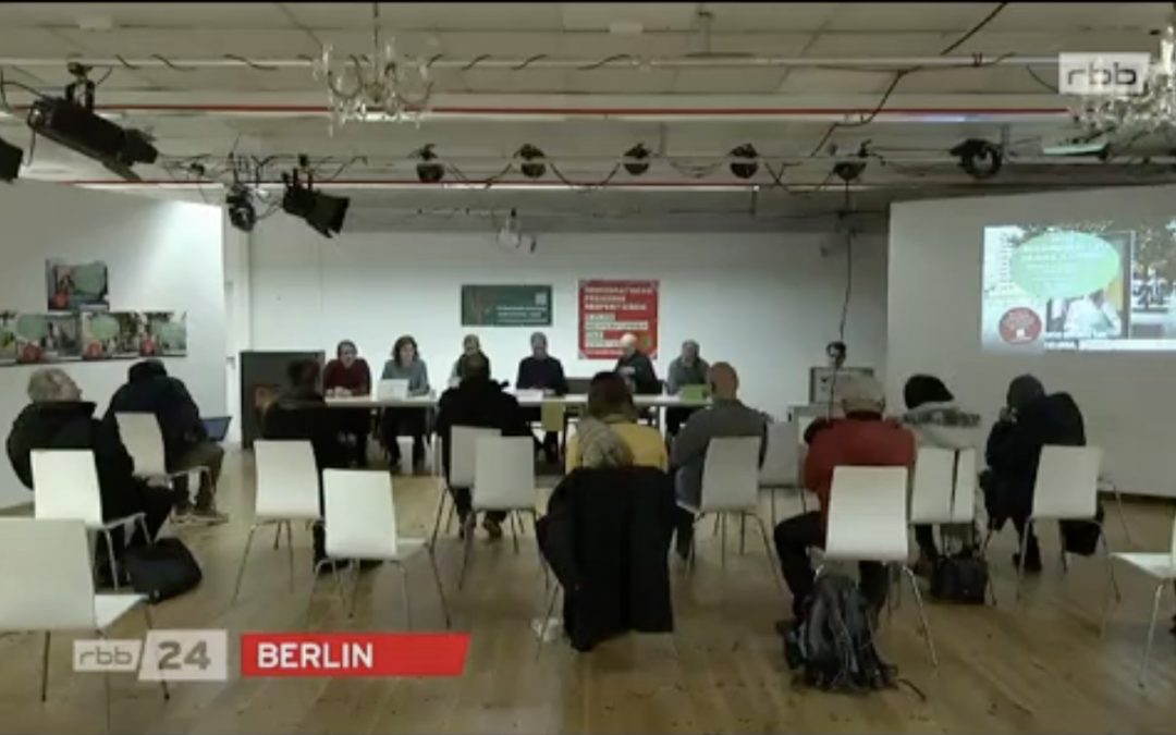 Beitrag über die Pressekonferenz und die Gegenkampagne rbb 24