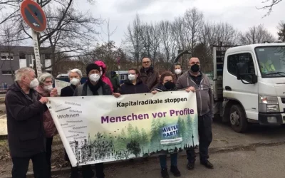 Termine 3 Protestaktion im Vesaliuskiez