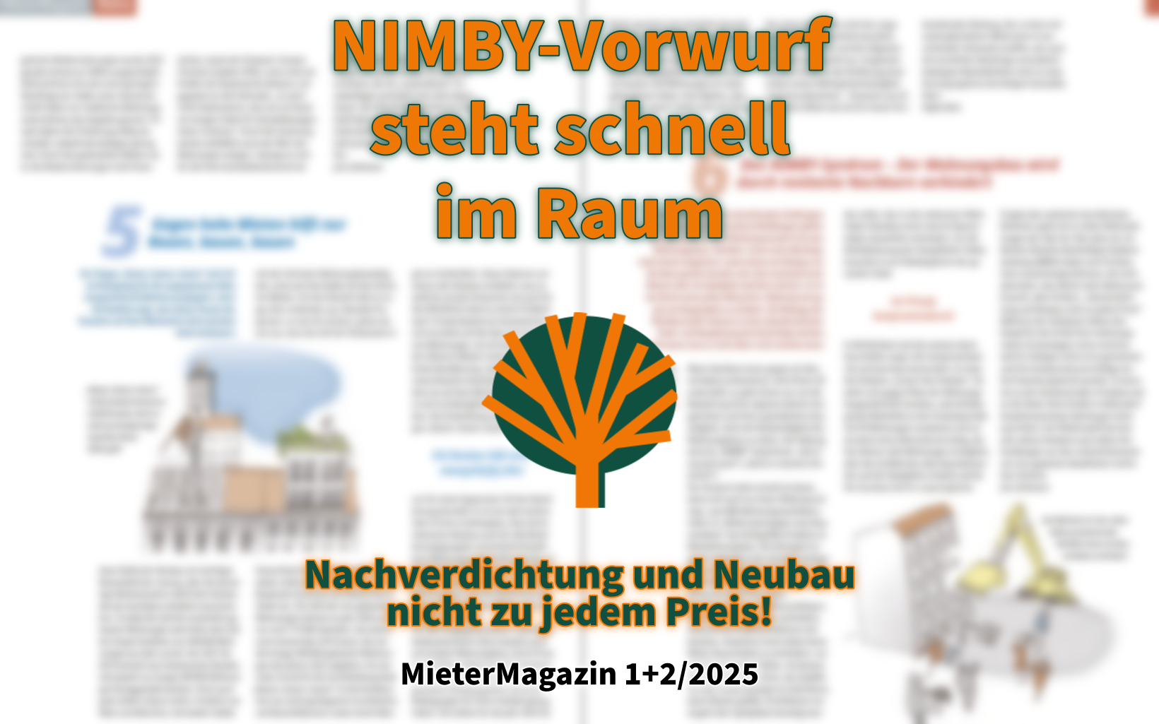 BBNS und Mitgliedsinitiativen im MieterMagazin 1+2/2025