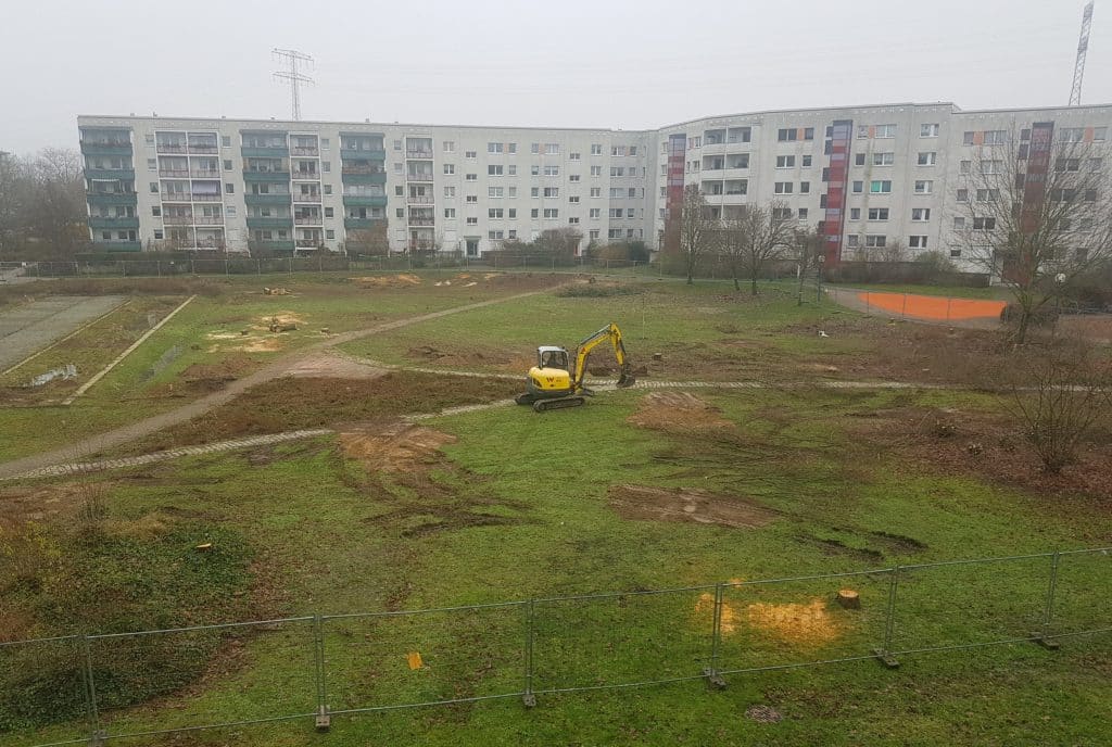 Das war der totale Vertrauensbruch 2 Der geschredderte Innenhof im Dezember 2023