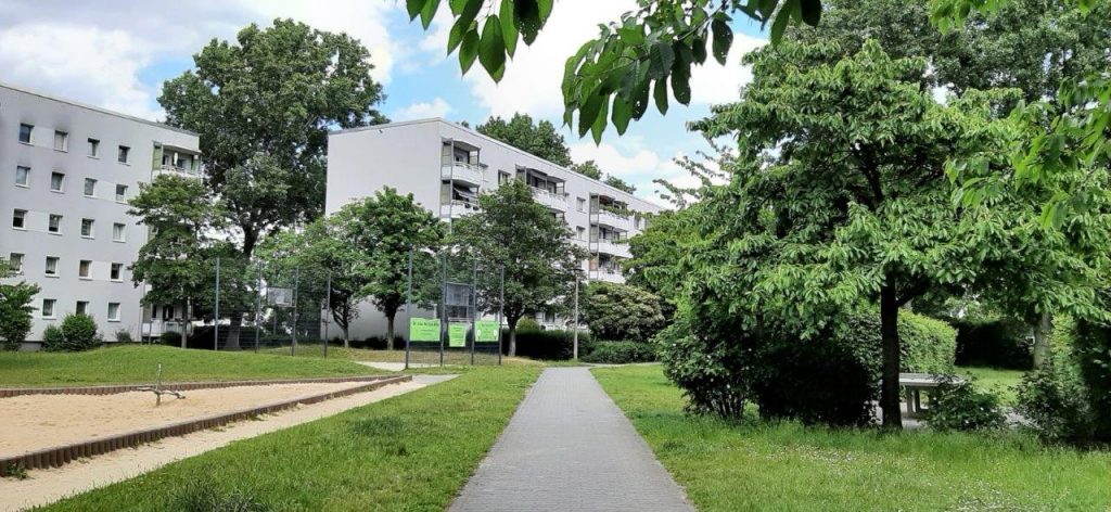 Joachimsthaler Carree: Kampf um den grünen Innenhof 2 Joachimsthaler Carree grüner Innenhof mit Bäumen und Mietergärten