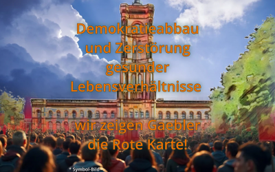 Aktionen 2 Demokratieabbau und Zerstörung gesunder Lebensverhältnisse