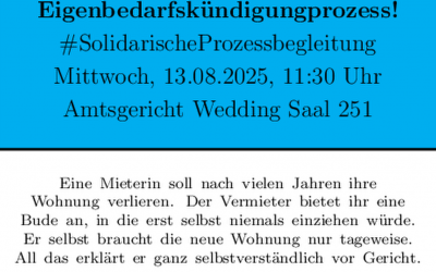 BBNS - Startseite - Neu 3 Solidarität gegen Eigenbedarfskündigung – Prozessbegleitung am Amtsgericht