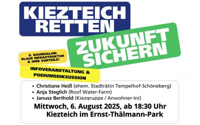 Rettet den Kiezteich: Bürgerdialog im Ernst-Thälmann-Park